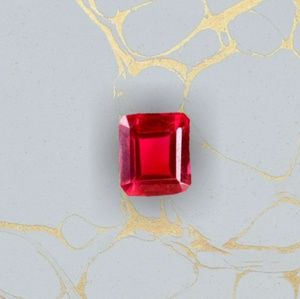 💖Natural Ruby 5.70ct Emerald cut & certified